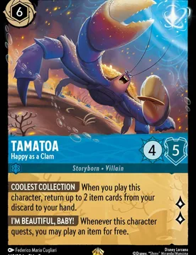 Tamatoa - Happy as a Clam (Foil) Archazia's Island - Disney - FashionsVida