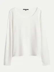 Slim-Fit Langarmshirt Kirosa Weiß 42