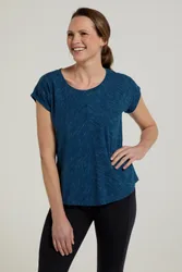 Retreat Slouch Womens T-Shirt - Teal - Teal - Size: 4