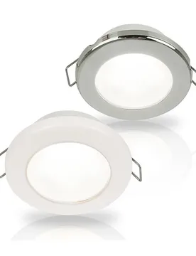 Stainless Steel Euroled 75 Led Light 120 Mm 12v 3w Grey 190 Lumens unisex - Hella Marine - FashionsVida