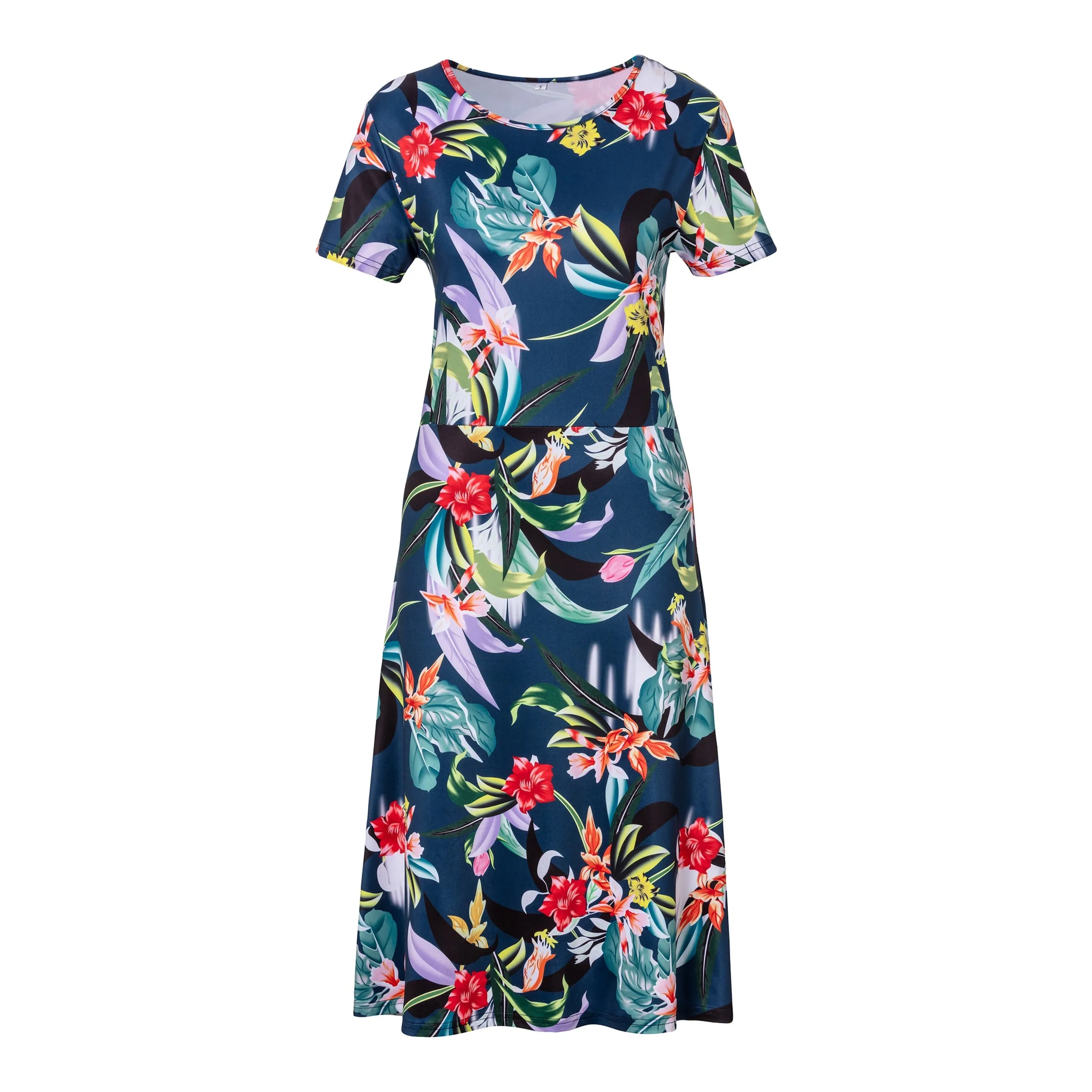 Blumenkleid „Paradies“ mehrfarbig S Damen - wedolina - FashionsVida