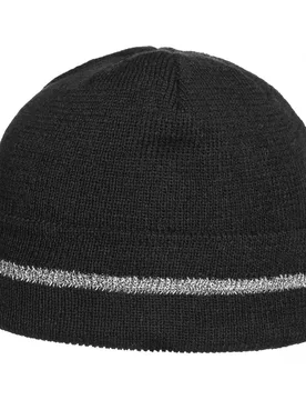 Workout Knit Hat with Reflective Cuff - black - Female - Size: One Size - Hatshopping.co.uk - FashionsVida