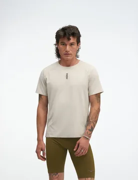 Men's EveryRun Short Sleeve Top in River Rock Grey, Size XL - HOKA - FashionsVida