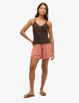 Superdry Damen Rosa Beach Shorts, Größe: 36 - 49.99 - FashionsVida