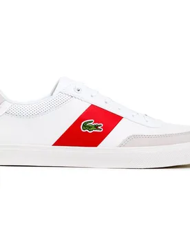 Mens Court Master Trainers - White Suede - Size Uk 6.5 - Lacoste - FashionsVida