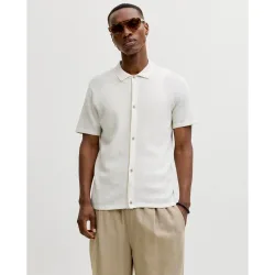 Jack & Jones - Camisa de hombre manga corta de punto