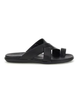 Ciabatte nere in pelle 81025000 42 - JERPOINT - FashionsVida