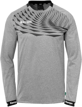 T-shirt à Manches Longues Wave 26 Dark Grey Mélange / Anthra S - Kempa - FashionsVida