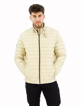 Giacca Trapuntata Lightweight Short Pelican Beige XL - Superdry - FashionsVida