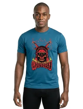 T-shirt à Manches Courtes Sacrificial Span Indigo XL - Independent - FashionsVida