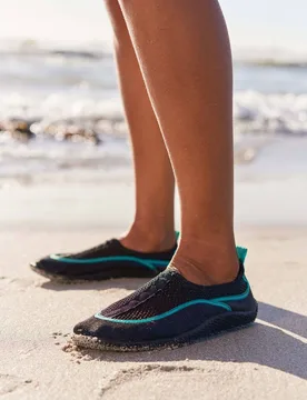 Women's 'Bermuda' Summer Beach Holiday Neoprene Aqua Wet Shoes in Teal Size: 5 - Teal - Size: 5 - Mountain Warehouse - FashionsVida