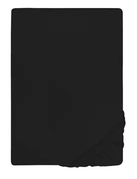 Jersey-Elastic-Boxspring-Spannbetttuch schwarz, 1x 90x190 cm - 100x220 cm - Biberna - FashionsVida