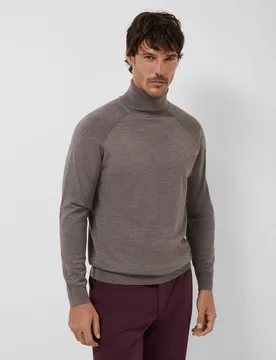Jersey lana de hombre cuello cisne - Roberto Verino - FashionsVida