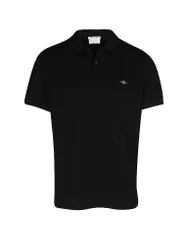 Polo de corte estándar negro L