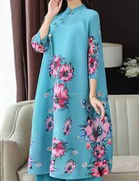 Fashionable new dress, loose plus size, medium to long skirt, pleated maxi dress evening dresses LOOSE FIT - Aliexpress - FashionsVida