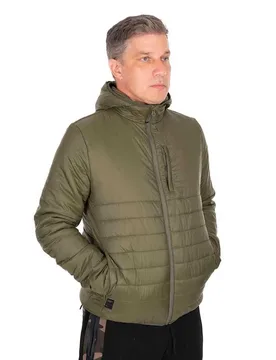 Quilted 100 Jacket Olive M Men - Fox International - FashionsVida