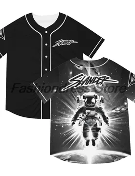 Slander Spaceman Baseball Jersey 2026 Music Festival V-Neck Short Sleeve Button-Down Shirts Women Men Streetwear Tops - Aliexpress - FashionsVida