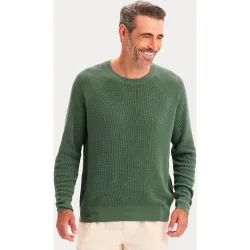 Jersey de hombre manga larga y cuello redondo