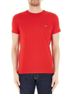 Lacoste T-shirt girocollo ROSSO 7 - Lacoste - FashionsVida
