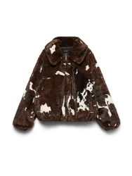 Chaqueta de efecto piel VMSONJACOLLEEN marrón L