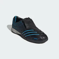 Mens F50 Sala Shoes - Black/blue Leather - Size Uk 12.5