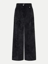 Wide-Leg Cordhose PALAZZO Schwarz 44/32