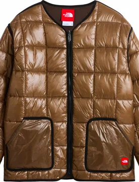 Veste réversible, coupe-vent - M TNF Red Box Liner Jacket Smokey Brown Dark Chesnut en Nylon - Taille L - Marron - The North Face - FashionsVida