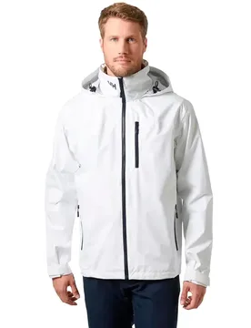 Crew Hooded 2.0 Jacket White L Men - Helly Hansen - FashionsVida