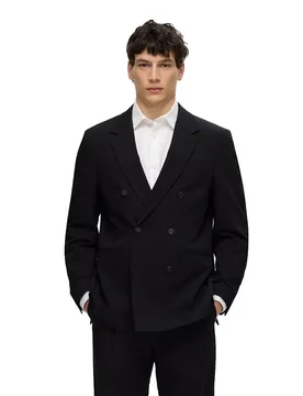 Blazer Liam Relaxed Fit Black 52 - Selected - FashionsVida