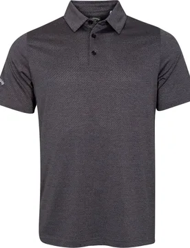 Polo Heathered Jacquard, kurzarm, schwarz s - Callaway - FashionsVida