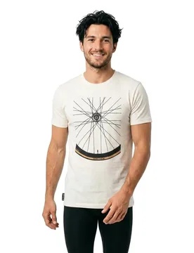 Maglietta A Maniche Corte Wheels White Vintage - The Vandal - FashionsVida