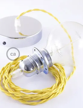 Cables Lampe Suspendue Pendel Pour Abat-jour Tm10 50 Cm Yellow / Chrome Plated One Size - Creative - FashionsVida