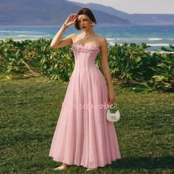 Customized Long Sleeves Prom Dresses O- Neck Pleated Beadings Floor Length Luxury Evening Dress Party Gowns