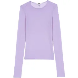 Jersey de mujer de lana cuello redondo segunda piel