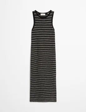 Vestido ajour slim mezcla de algodón y lino - MARC O'POLO - FashionsVida