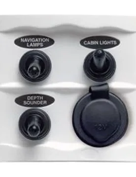 On-off Dc 3 Switches Panel 16a White One Size unisex - Bep Marine - FashionsVida