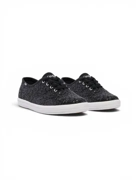 Women's Champion Glitter Celebrations Lace Up in Black Size: 4 - Black - Size: 4 - Keds - FashionsVida
