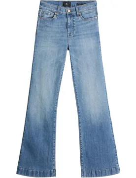 Vaqueros campana de mujer dojo tailorless de tiro alto - 7 For All Mankind - FashionsVida