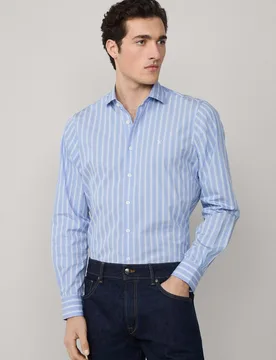 Camisa de hombre rayas múltiples city fit clásico - Hackett - FashionsVida