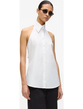 Camisa de mujer popelín sin mangas - Karl Lagerfeld - FashionsVida