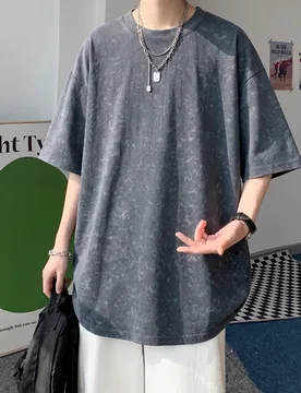 Summer Men's Fashion Casual Tie-Dye Pure Cotton Dirty Short-Sleeved T-Shirt - Aliexpress - FashionsVida