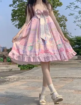 Lolita Celebrity Party Dress JSK Suspender Dress Female Lolita vestidos de mujer elegantes para fiesta 2026 - Aliexpress - FashionsVida