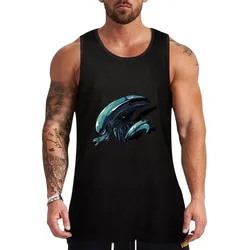 Xenomorph Bust Tank Top Cotton Tank Top Soft Casual Sleeveless Shirt