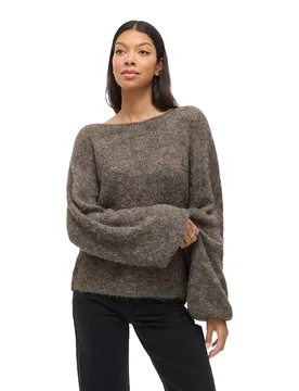 Pull Marley Knit Falcon / Melange 2XL - Vila - FashionsVida