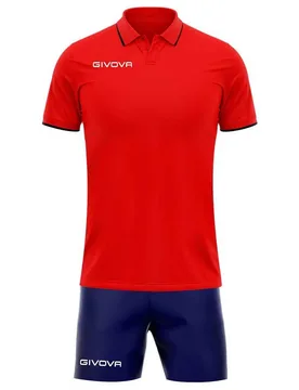 Ensemble à Manches Courtes Street Red / Blue XL - Givova - FashionsVida