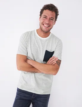 Geo Printed Tee - Natural - White stuff - FashionsVida