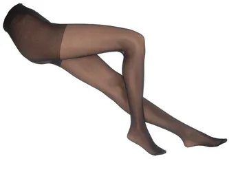 Extra Roomy Everyday Tights 20 Denier - Black - Size: L