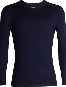 Merinowolle-Basisschicht – Herren – M Merino 260 Tech LS Crewe M Merino 260 Oasis LS Crewe Midnight Navy für Herren aus - Icebreaker - FashionsVida