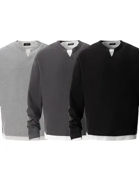 Men Trendy 2piece Long-sleeved T-shirt Spring Autum Top Shirt American - Aliexpress - FashionsVida