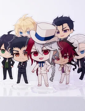 Anime Seraph of the End Chibi Acrylic Stand Figure Lest Karr White Suit Cosplay Desktop Model Plate Fan Gift 10cm key chain - Aliexpress - FashionsVida